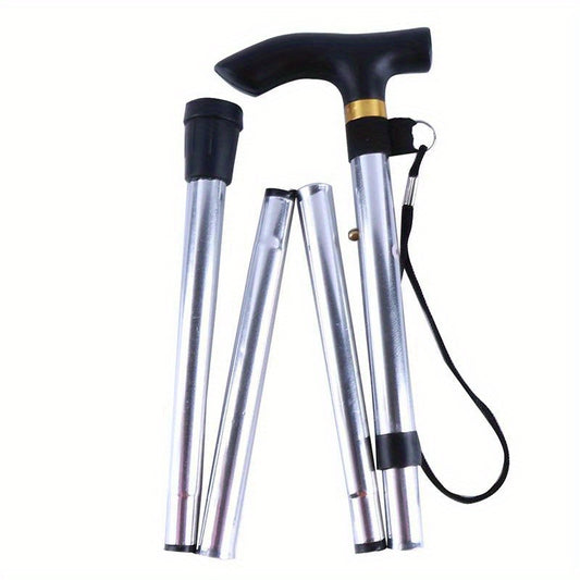 Telescopic Trekking Pole Folding Cane Crutch for Outdoor Camping Hiking