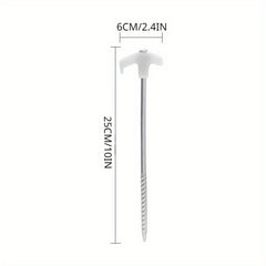 1pc Luminous Ground Nail Beach Canopy Tent Windproof Fixed Steel Tent Pegs