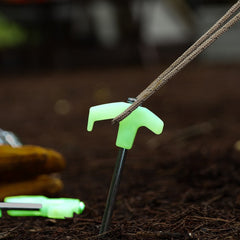 1pc Luminous Ground Nail Beach Canopy Tent Windproof Fixed Steel Tent Pegs