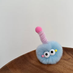 Funny Fur Ball Twist Stick Head Clip for Thanksgiving Christmas Daily Wear