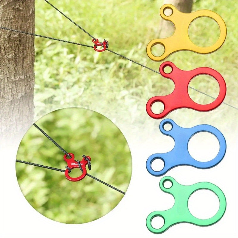 2pcs Fast Knot Aluminum Alloy Tent Rope Fastener
