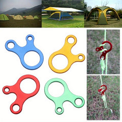 2pcs Fast Knot Aluminum Alloy Tent Rope Fastener