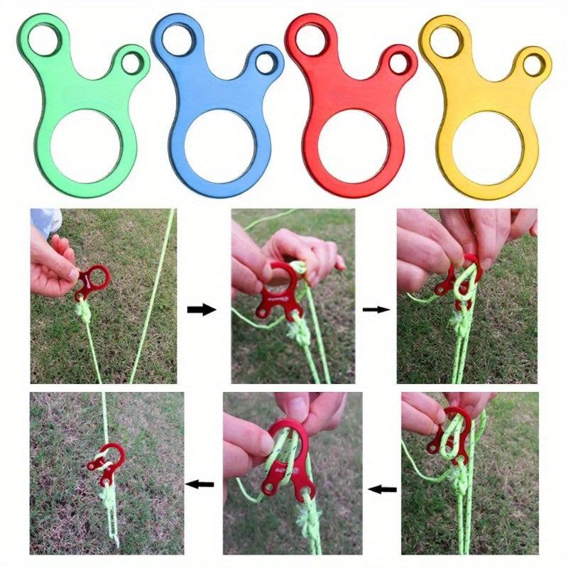 2pcs Fast Knot Aluminum Alloy Tent Rope Fastener