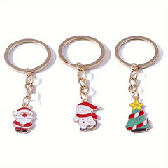 1pc Christmas Series Keychain Backpack Purse Decoration Accessories