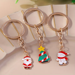 1pc Christmas Series Keychain Backpack Purse Decoration Accessories