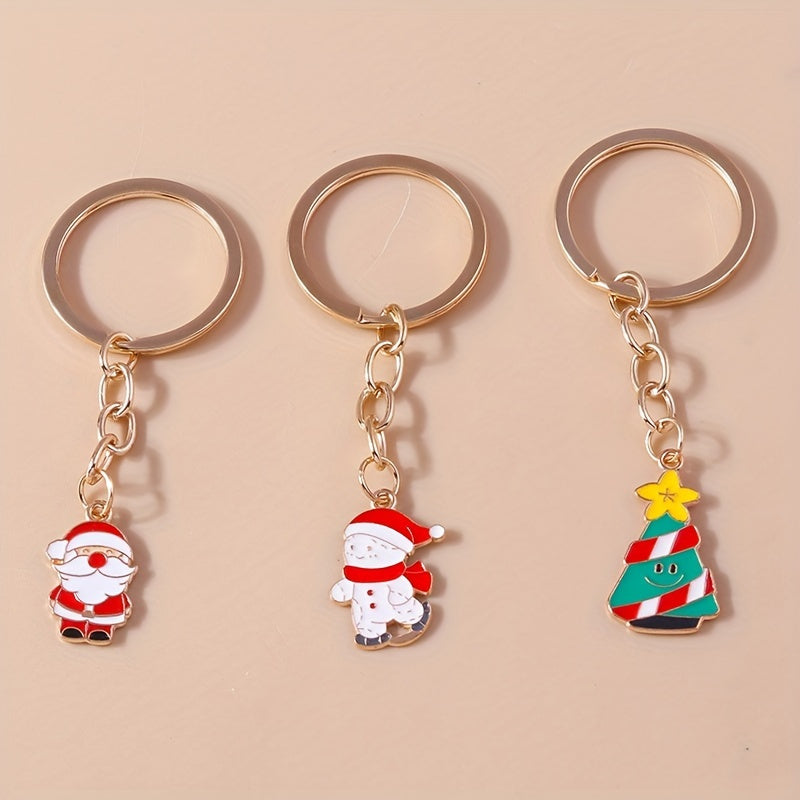 1pc Christmas Series Keychain Backpack Purse Decoration Accessories