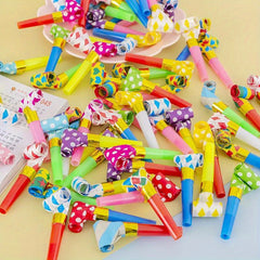 50pcs Colorful Party Blowouts Whistles Noise Maker Toys for Birthday Party Favor