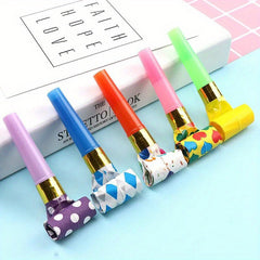 50pcs Colorful Party Blowouts Whistles Noise Maker Toys for Birthday Party Favor
