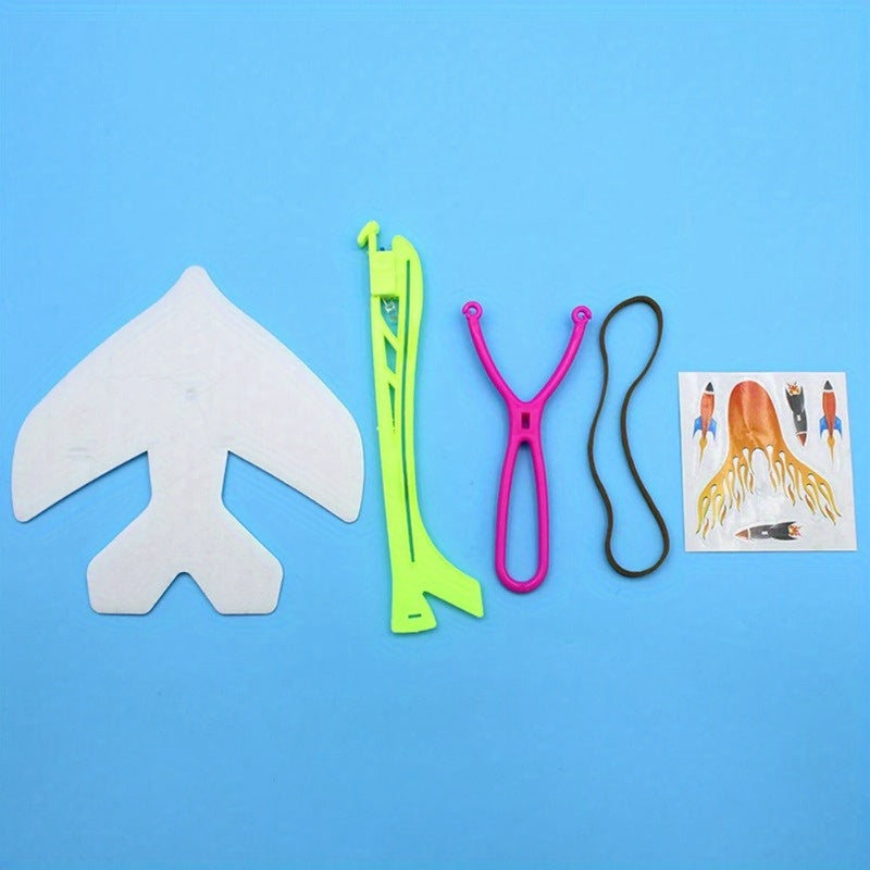Light Up Elastic Airplane Toys Flash Fly Whirl Airplane Toys