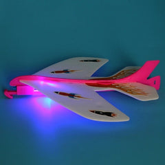 Light Up Elastic Airplane Toys Flash Fly Whirl Airplane Toys