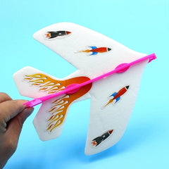 Light Up Elastic Airplane Toys Flash Fly Whirl Airplane Toys