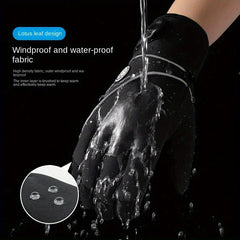 Ski Cycling Gloves Winter Waterproof Coldproof Touch Screen Non slip Gloves