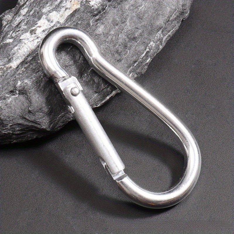 9pcs Gourd Shaped Carabiner Keychain Aluminum Alloy Backpack Hanging Buckle