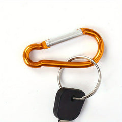 9pcs Gourd Shaped Carabiner Keychain Aluminum Alloy Backpack Hanging Buckle