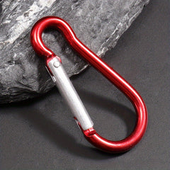9pcs Gourd Shaped Carabiner Keychain Aluminum Alloy Backpack Hanging Buckle