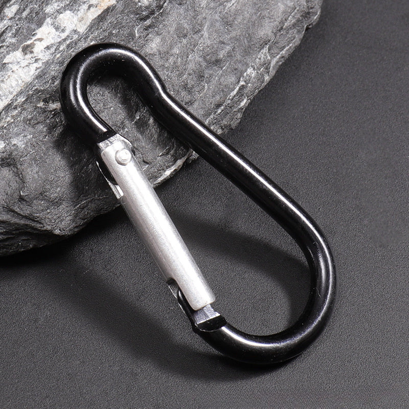 9pcs Gourd Shaped Carabiner Keychain Aluminum Alloy Backpack Hanging Buckle