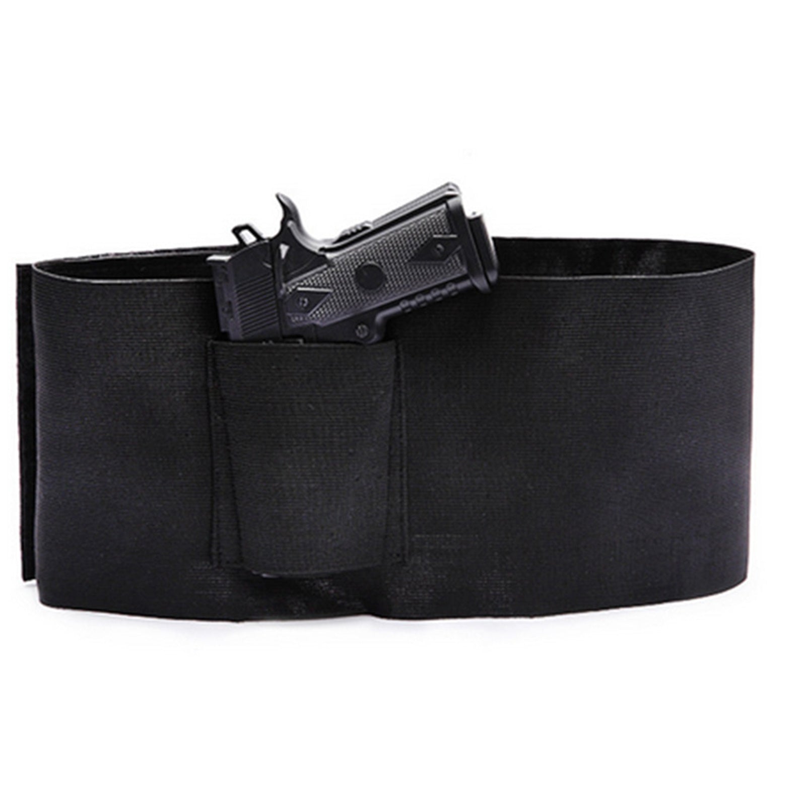 Outdoor Invisible Elastic Waist Holster Belly Leather Case - Hidden Carry