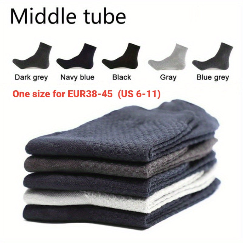 Men's Bamboo Fiber Dress Ankle Socks