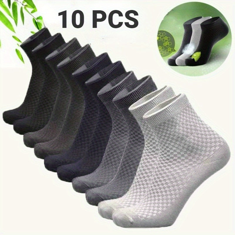 Men's Bamboo Fiber Dress Ankle Socks