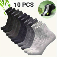 Men's Bamboo Fiber Dress Ankle Socks