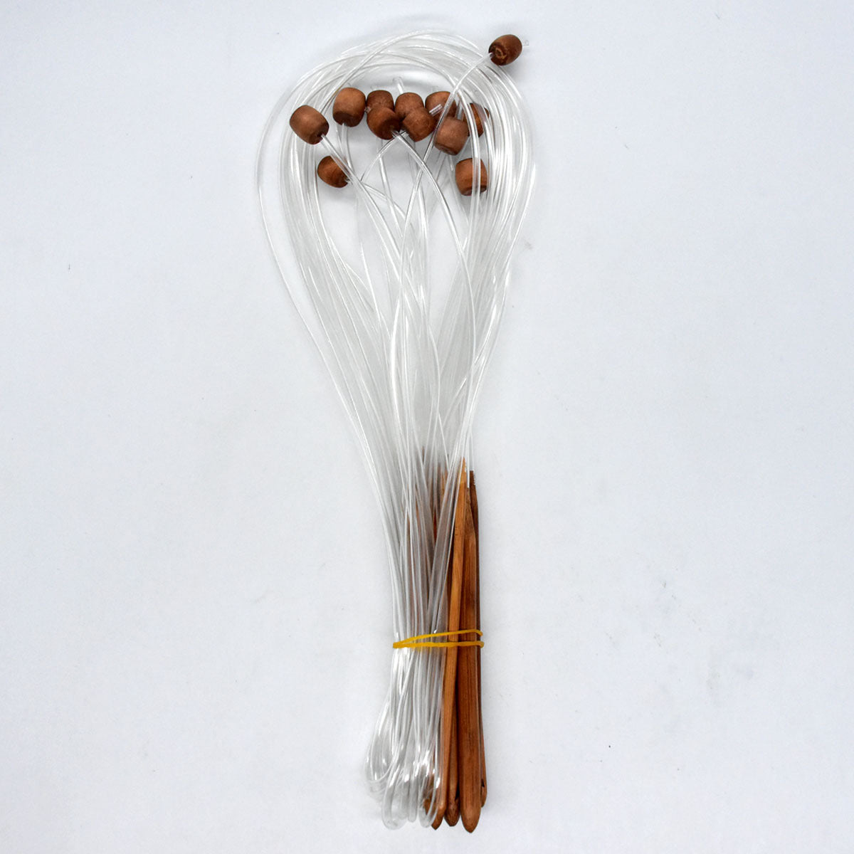 12pcs Carbonized Bamboo Knitting Needles Rug Weave Afghan Crochet Hook Set