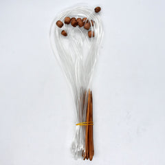 12pcs Carbonized Bamboo Knitting Needles Rug Weave Afghan Crochet Hook Set