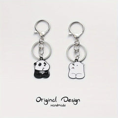 Cute Panda Keychain Cartoon Bear Key Chain Pendant