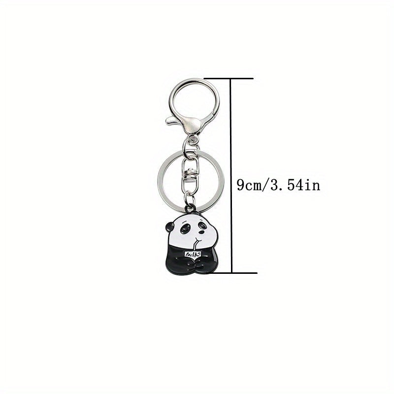 Cute Panda Keychain Cartoon Bear Key Chain Pendant