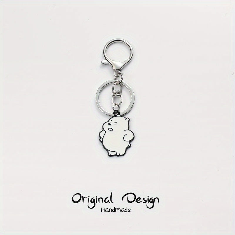 Cute Panda Keychain Cartoon Bear Key Chain Pendant