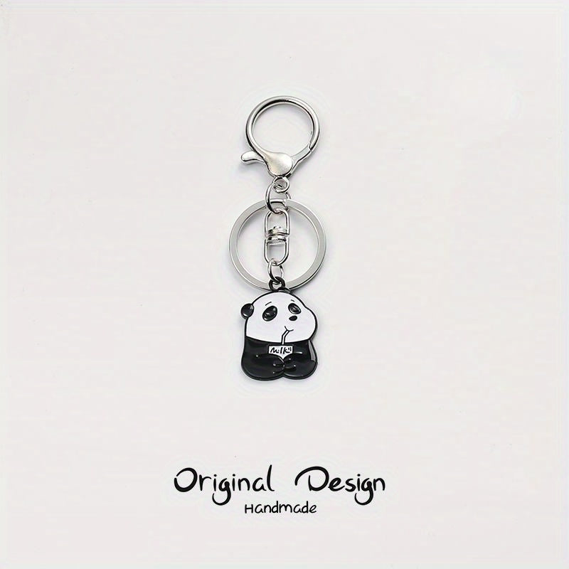 Cute Panda Keychain Cartoon Bear Key Chain Pendant