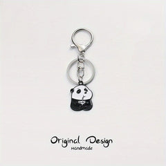Cute Panda Keychain Cartoon Bear Key Chain Pendant