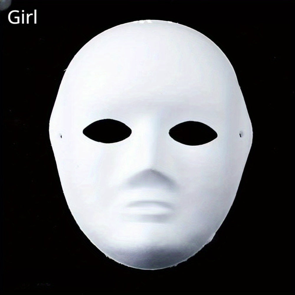10pcs DIY Full Face Masks Paintable Paper Mask DIY Mask