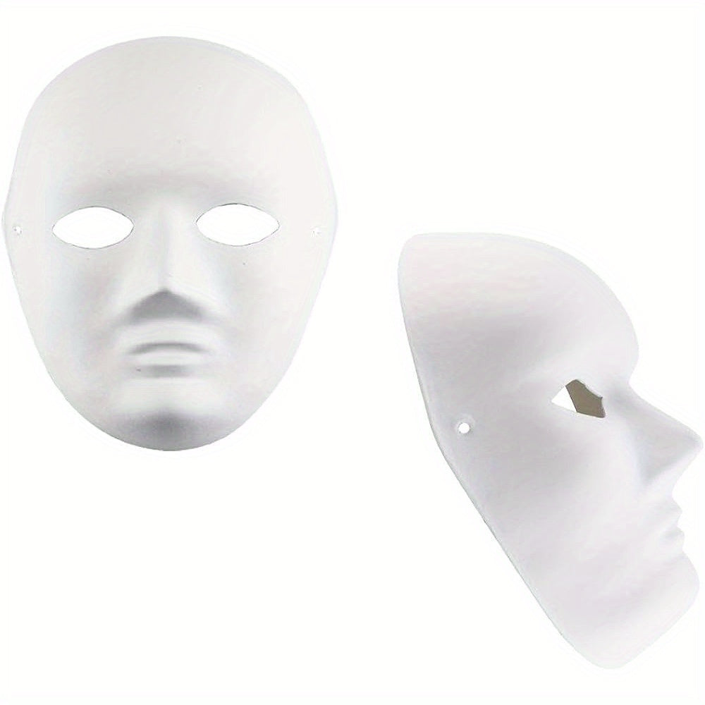 10pcs DIY Full Face Masks Paintable Paper Mask DIY Mask
