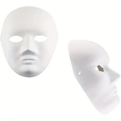 10pcs DIY Full Face Masks Paintable Paper Mask DIY Mask