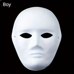 10pcs DIY Full Face Masks Paintable Paper Mask DIY Mask