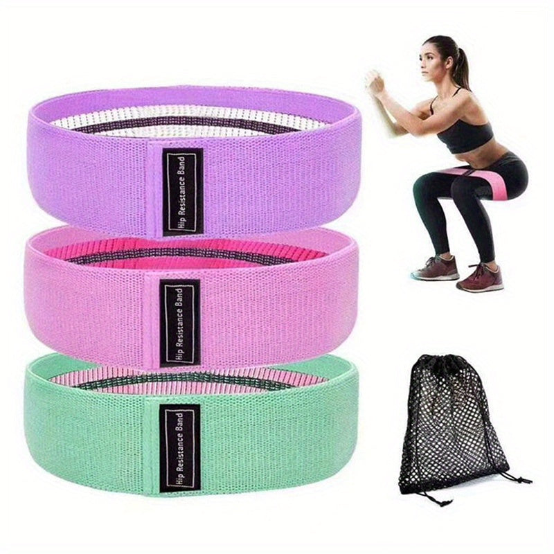 3pcs Non Slip Yoga Resistance Bands for Fitness Stretching Rope Workout