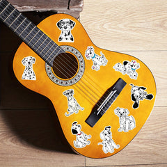 50pcs Dog Stickers Luggage Skateboard Water Cup Car Decor Notebook Spotted