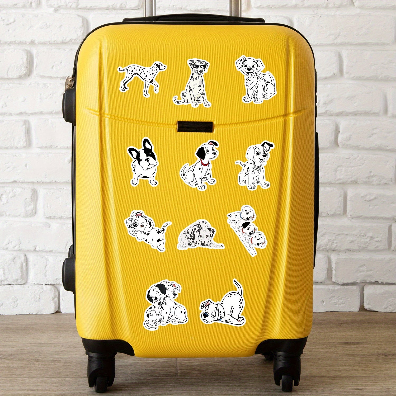50pcs Dog Stickers Luggage Skateboard Water Cup Car Decor Notebook Spotted