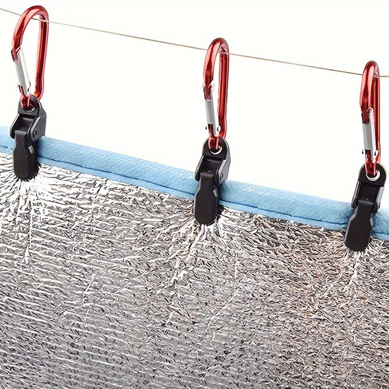 10pcs Tent Tarp Clips Heavy Duty Camping Equipment
