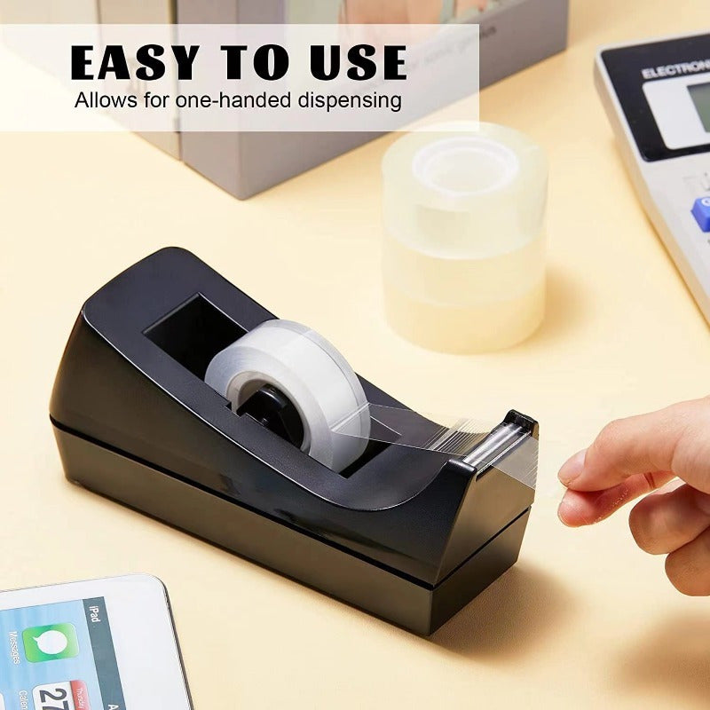 Desktop Tape Dispenser Transparent Tapes Office Home School
