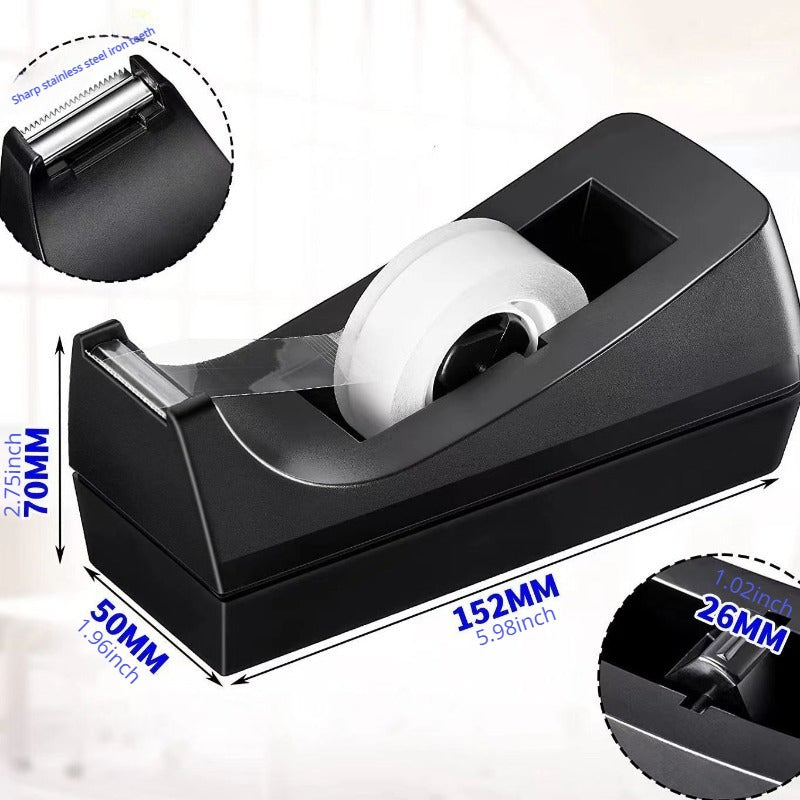 Desktop Tape Dispenser Transparent Tapes Office Home School