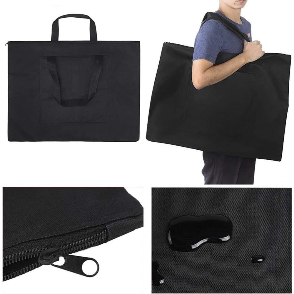 Canvas Art Portfolio Carry Bag Zippered Artist Portfolios Case