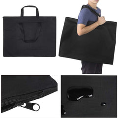 Canvas Art Portfolio Carry Bag Zippered Artist Portfolios Case