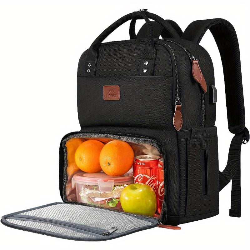 MATEIN Laptop Backpack w/ Lunch Box Women Backpacks