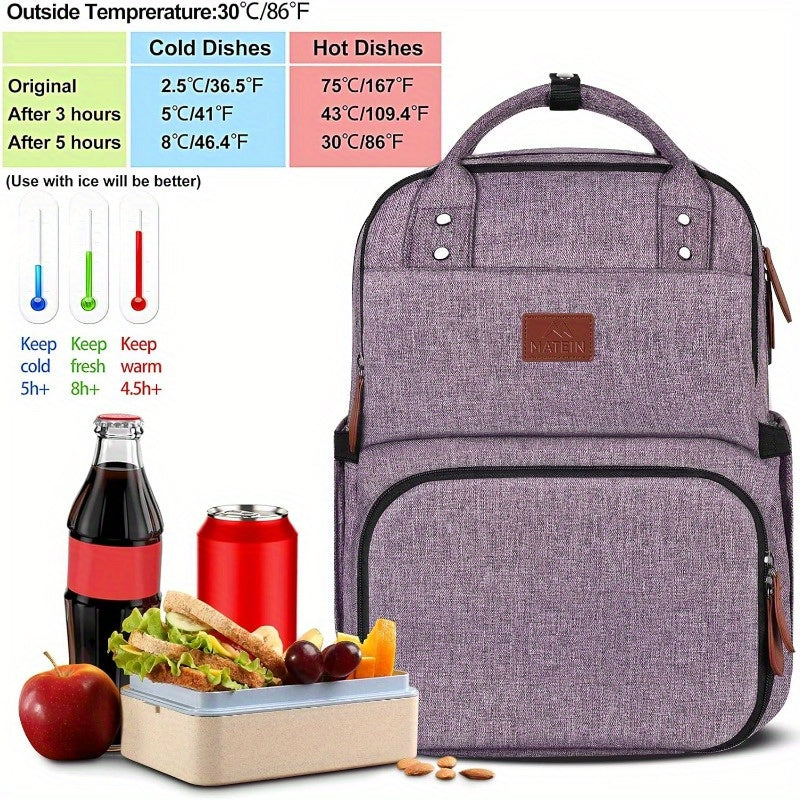 MATEIN Laptop Backpack w/ Lunch Box Women Backpacks