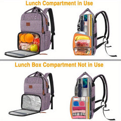 MATEIN Laptop Backpack w/ Lunch Box Women Backpacks