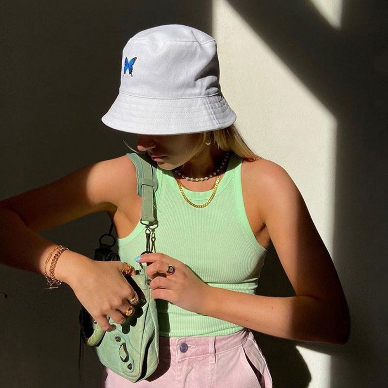 Butterfly Fisherman Hat Sun Bucket Hat