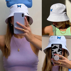 Butterfly Fisherman Hat Sun Bucket Hat