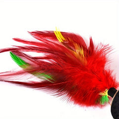 10pcs Colorful Feather Jianzi Toy for Hand-foot Training