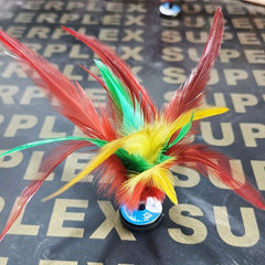 10pcs Colorful Feather Jianzi Toy for Hand-foot Training